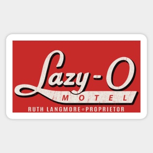 Lazy O Motel Worn Sticker